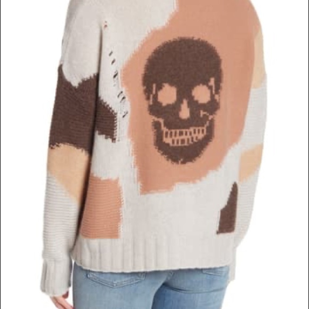 Skull Cashmere Imara Colorblock Knit Wool Sweater - Picture 8 of 8